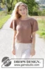 248-20 Brown Butterflies Top by DROPS Design